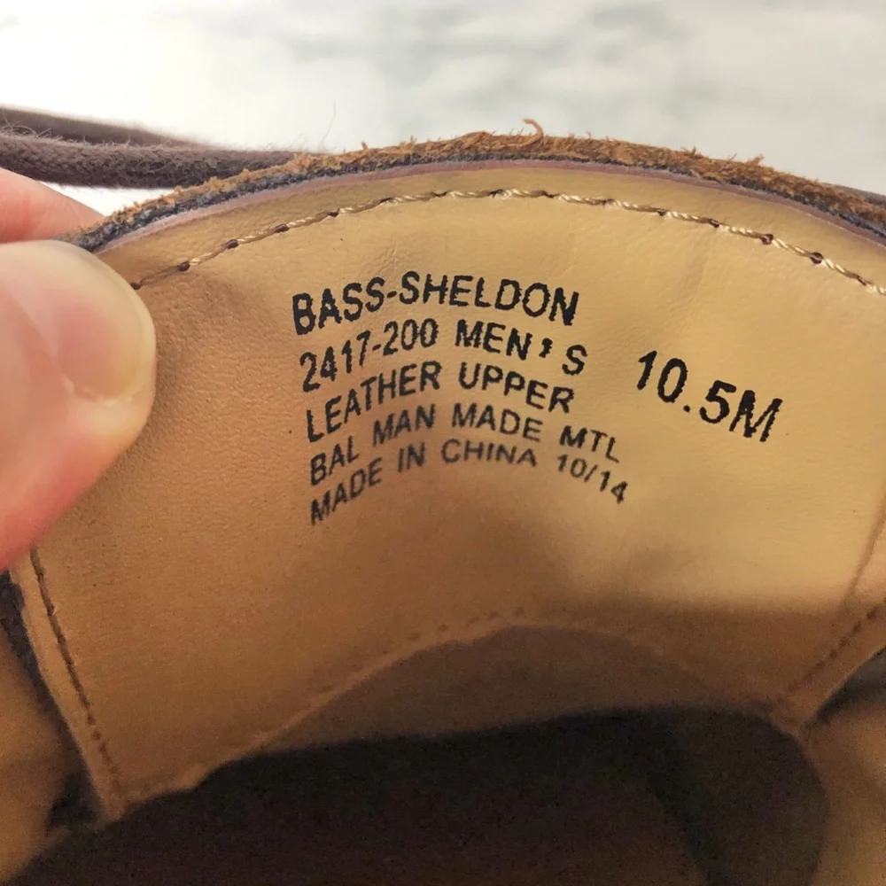 G. H. Bass leather ‘Sheldon’ oxfords, dark brown